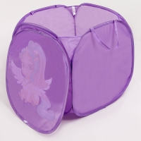 Корзина для хранения игрушкек &laquo;Волшебный единорог&raquo;, 45 х 45 х 43 см, фиолетовая
