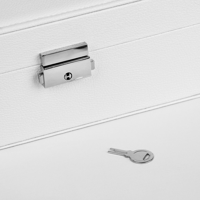 Подставка для украшений &laquo;Шкатулка&raquo; съёмная подставка, 17&times;23&times;8,5 см, цвет белый