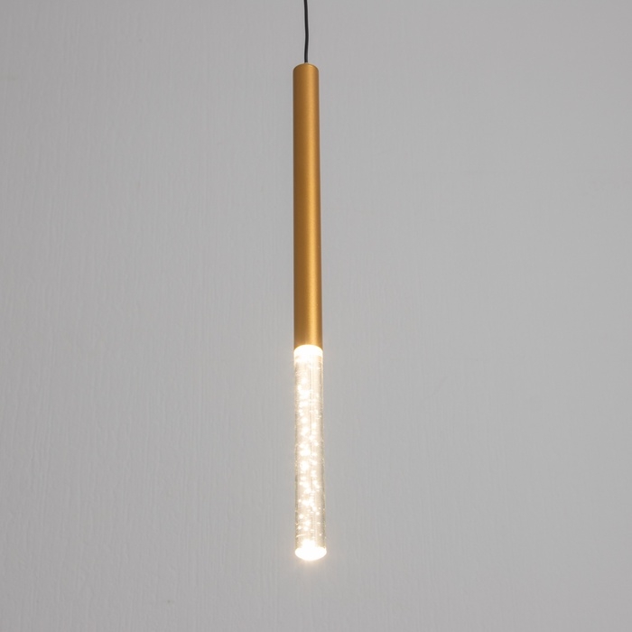 Светильник "Локус бабл" LED 5Вт 4000К матовое золото 2х2х40-140см