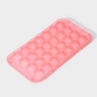 Форма для льда &laquo;Сапфир&raquo;, 28 ячеек, 24&times;12,7&times;2 см, цвет МИКС