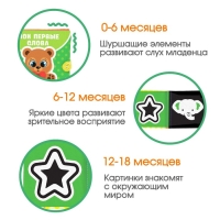 Книжка-шуршалка &laquo;Мои первые слова&raquo; 11х11 см