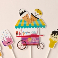 Набор топперов &laquo;Сладкая вечеринка&raquo;, набор 10 шт.