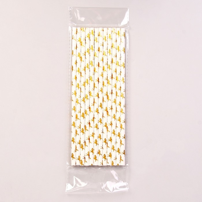 Трубочки для коктейля &laquo;Единорог&raquo;, набор 12 шт.