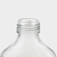 Бутыль стеклянная для соусов и масла с металлической крышкой, 150 мл, 6,5&times;3&times;12,5 см