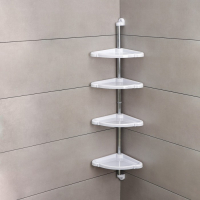 Полка угловая 4-х ярусная &laquo;Элансия&raquo;, 24&times;24&times;98,2 см, цвет белый