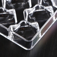 Форма для конфет и шоколада KONFINETTA &laquo;Плетёный батон&raquo;, 27,5&times;17,5&times;2,5 см, 21 ячейка 3,5&times;1,5&times;1,5 см, цвет прозрачный