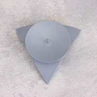 Подсвечник "Звездочка" металл на 1 свечу, 9х3,5 см, серый