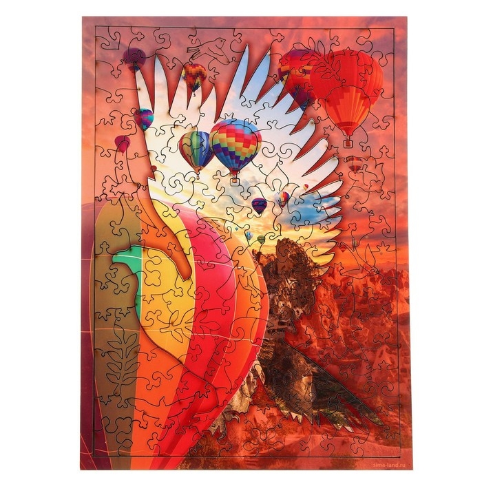 Пазлы деревянные фигурные &laquo;Свободный полёт&raquo;, 151 элемент