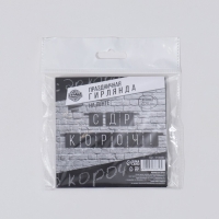 Гирлянда &laquo;С ДР короч!&raquo; черная, длина 108 см