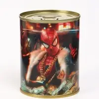 Копилка металлическая, 9.5 см&times;7.5 см&times;7.5 см, Человек-паук