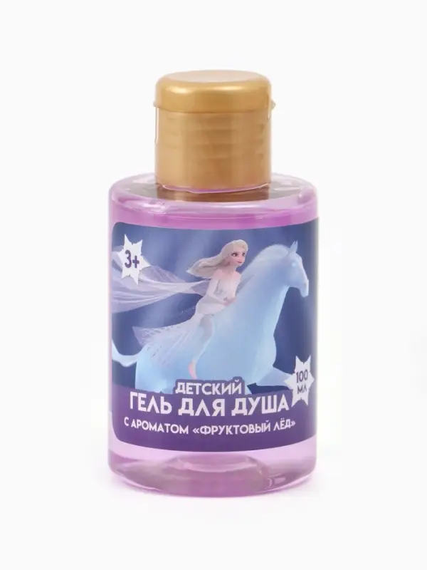 Детский гель для душа, аромат фруктовый лед, 100 мл, Снежная принцесса