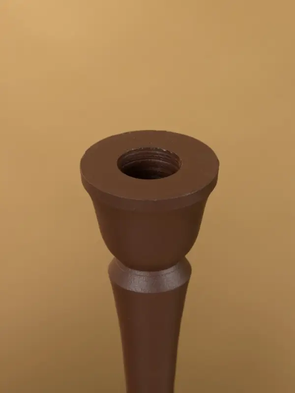 Подсвечник на 1 свечу "Шоколад" 10,5х10,5х25 см