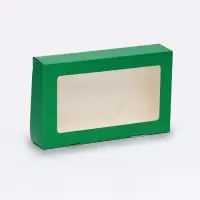 Контейнер на вынос, зелёный, 20&times;12&times;4 см