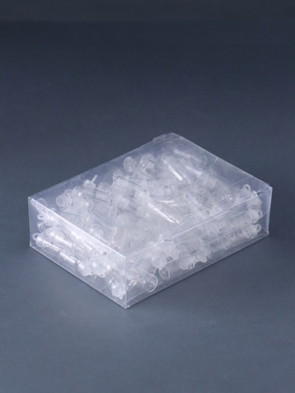 Декор для творчества стекло "Баночка с пробкой с петелькой", 1,5мл набор100шт 2,2х1,1х1,1см