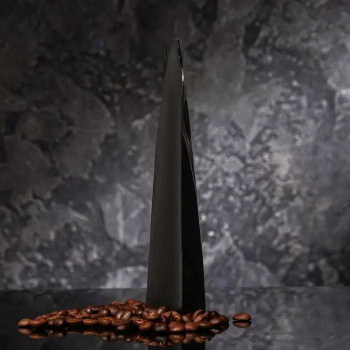 Пакет восьмишовный с замком, чёрный,17.5 х (19.5&times;22.5) х 4.5