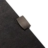 Ежедневник недатированный формат А5, с хлястиком, 80л, линия, пвх, Черный