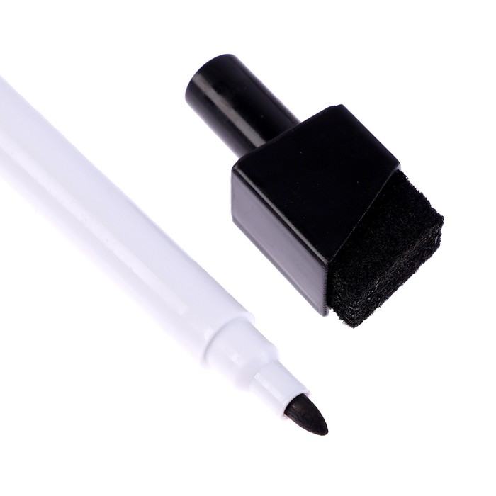 Маркеры на водной основе со стиралкой и магнитом, набор &mdash; 4 шт., цвет чёрный