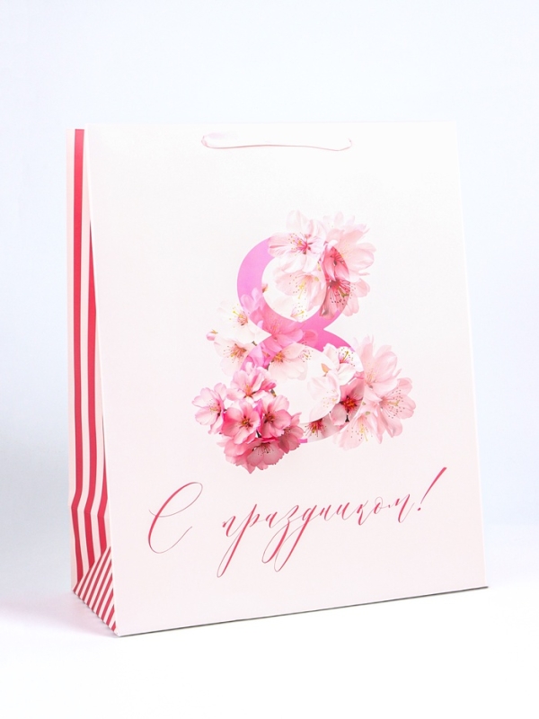 Пакет подарочный ламинированный вертикальный &laquo;Март&raquo;, XL 40 &times; 49 &times; 19 см