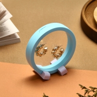 Подставка для украшений &laquo;Круг&raquo;, 11*11*4,5 см, цвет голубой