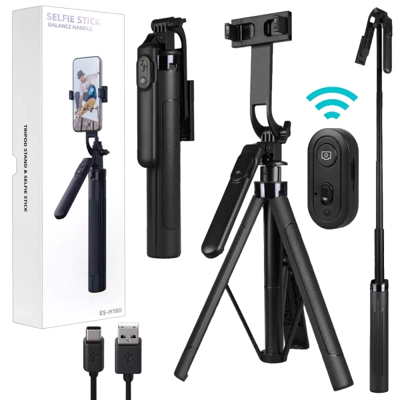 Монопод-трипод ES-H180 （алюминиевое покрытие）