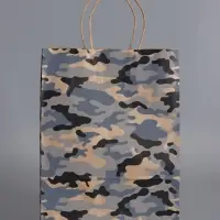 Пакеты подарочные, 23 Февраля , 24 х 10,5 х 32 см , набор 4 шт