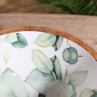 Салатник &laquo;Листья&raquo;, 25&times;25&times;10 см, дерево манго