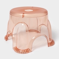 Табурет-подставка &laquo;Рубин&raquo;, пластик, 26&times;20 см, персиковый