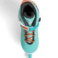 Коньки раздвижные BlackAqua, р. 35-38, для фитнеса, мятные, оранжевые