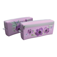 Пенал мягкий, 2 отделения, объёмный, 100 х 210 х 50 мм, ErichKrause Pastel Bloom, 61947