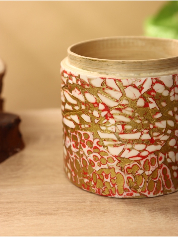 Банка для сыпучих продуктов 9х9х10 см, бамбук