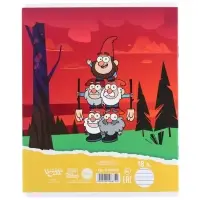 Тетрадь в линейку 18 листов, 5 видов МИКС, обложка мелованный картон, &laquo;Гравити Фолз&raquo;