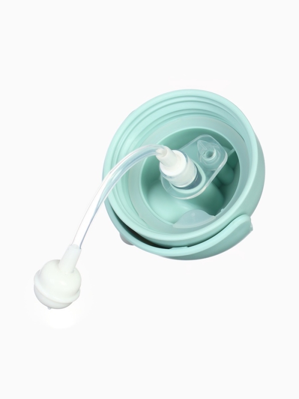 Поильник - непроливайка детский с силиконовой трубочкой &laquo;Чайка&raquo;, 260 мл., с ручками, голубой