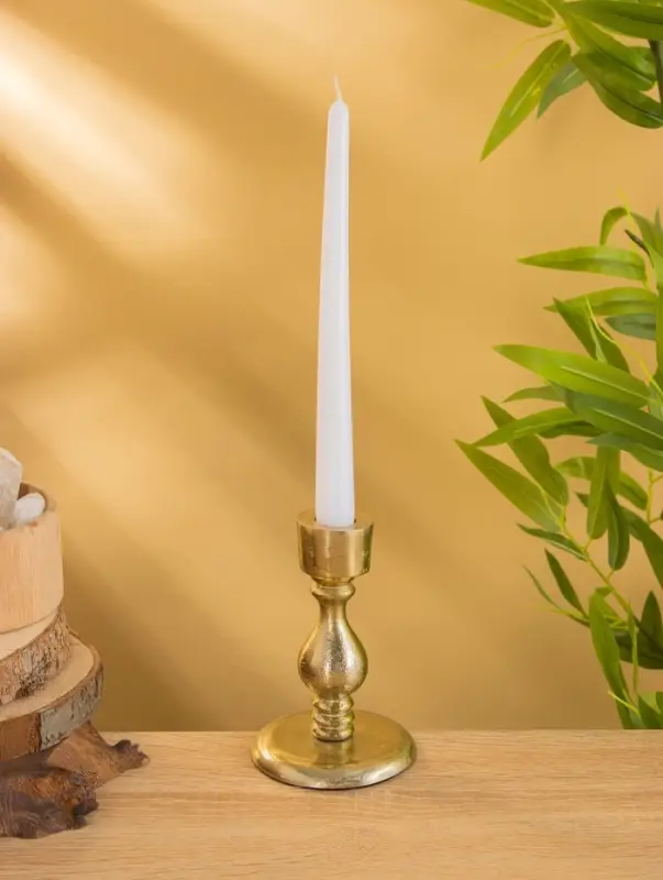 Подсвечник "Ферзь" алюминий 13 см, цв. золото