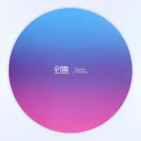 Подложка под торт усиленная, кондитерская упаковка, &laquo;Розово-голубой градиент&raquo;, 28 см, 2.5 мм