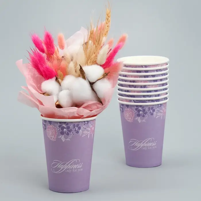 Стакан для цветов &laquo;Контурные цветы&raquo;, 350 мл