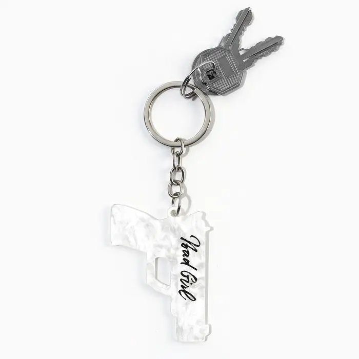 Брелок для ключей акриловый &laquo;Bad gir&raquo;, 4,4 х 6 см