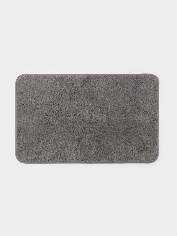 Набор ковриков для ванной "Анси" из микрофибры Доляна 40х50 и 50х80 см, серый