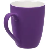 Кружка Good Morning с покрытием софт-тач, ver.2, фиолетовая