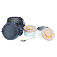 Термос для еды, 1.5 л, сохраняет тепло до 12 ч, черный