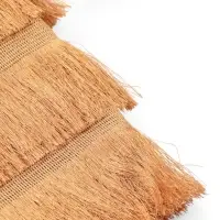 Бахрома одинарная, 6,5 см, 20 м&plusmn;0.5, цвет золотой