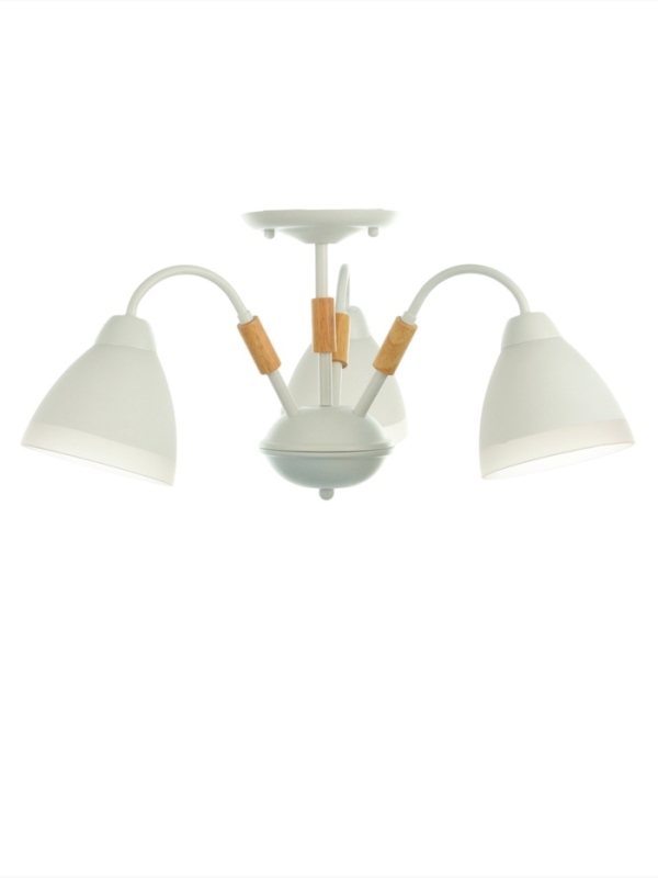 Люстра "Нельсен" 3хЕ27 40Вт белый 57х57х25 см