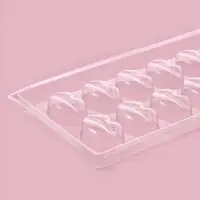 Форма для шоколада и конфет &laquo;Поцелуй&raquo;, 12 ячеек, 22&times;11 см, прозрачная