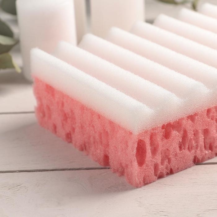 Губка для тела массажная &laquo;Совершенство&raquo;, 16,5&times;10,5&times;5 см, МИКС