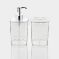 Набор для ванной 2 предмета (дозатор, стакан)