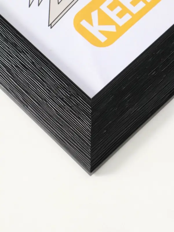 Фоторамка для фото 30х40 см "Luxe Elegance" пластик, чёрный, (пластик экран)