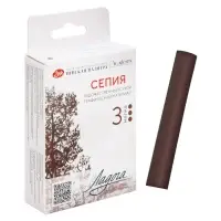Сепия ЗХК "Ладога", 3 штуки, в картонной коробке