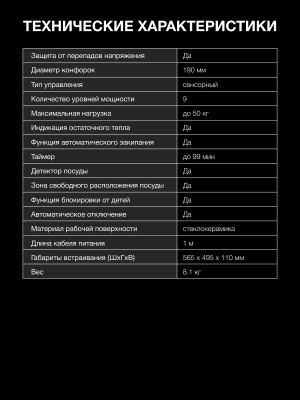 Индукционная варочная поверхность HHI 6786 GR