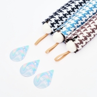 Зонт механический &laquo;Лапка&raquo;, эпонж, 4 сложения, 8 спиц, R = 49/56 см, D = 112 см, цвет МИКС