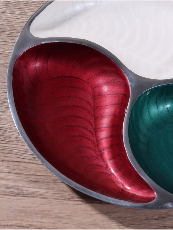 Менажница "Триколор" алюминий 28х28х4 см