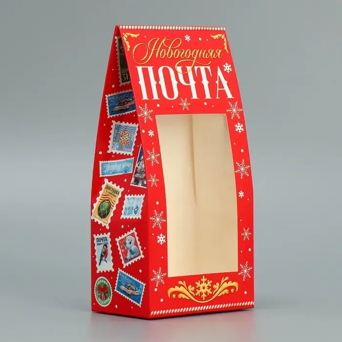 Коробка складная &laquo;Новогодняя почта&raquo;, 9 х 19 х 6 см